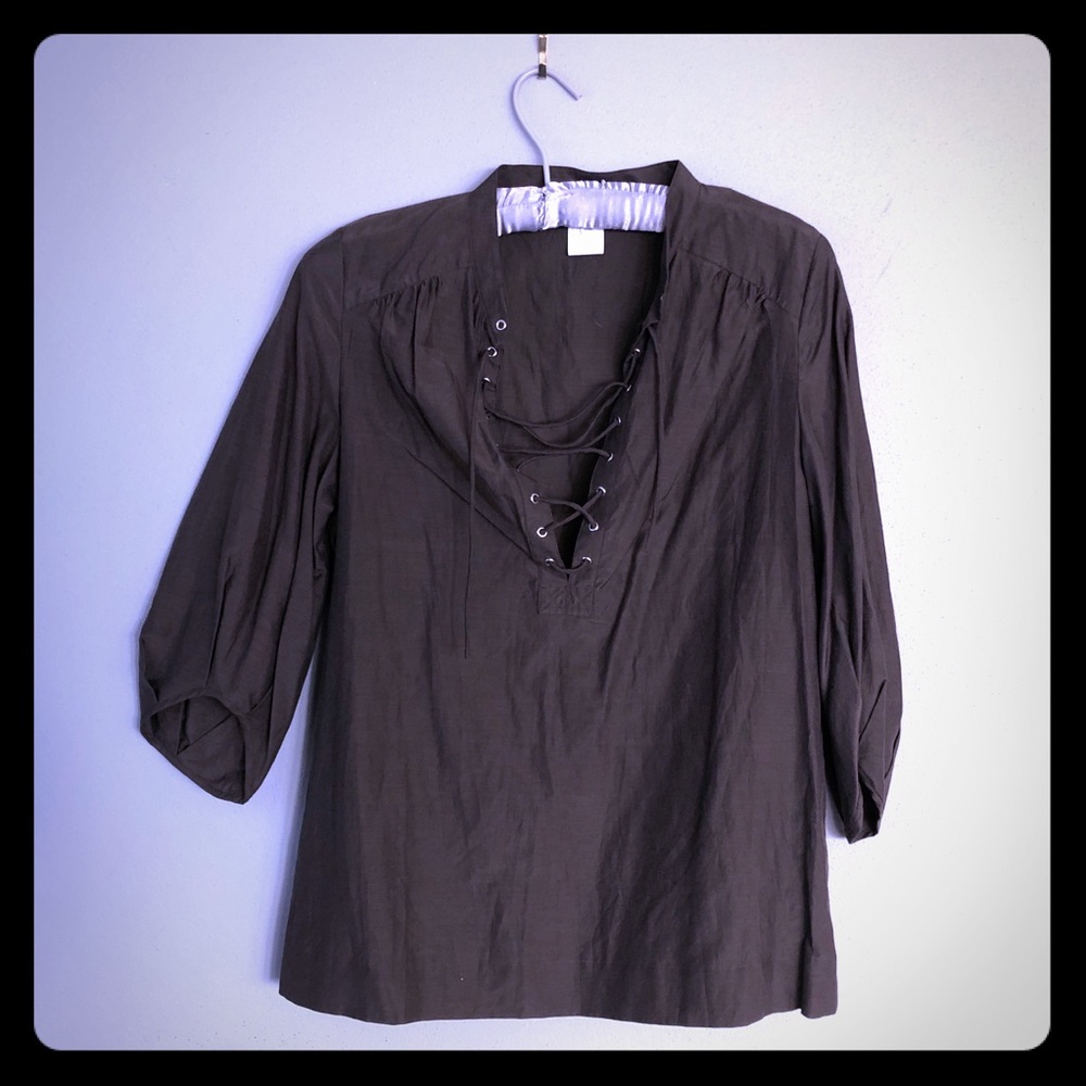 Paul & Joe Sister Lace-Up Peasant Blouse